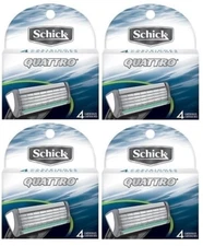 16 Schick Quattro Blades 4 8 Refills Cartridges fit Titanium Razor Shaver Quatro