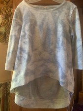 Free People/Urban outfitters blue tie dye light weight sweatshirt Sz S/M