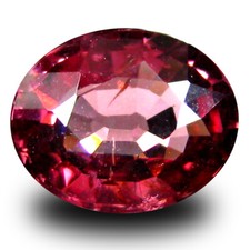 1.31 ct AAA Pretty Oval Shape 7 x 6 mm Pinkish Red Rhodolite Garnet Gemstone
