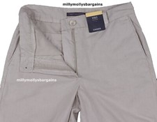 M&S Womens Marks & Spencer Beige Chino Trousers Size 20 16 14 10 8 Short