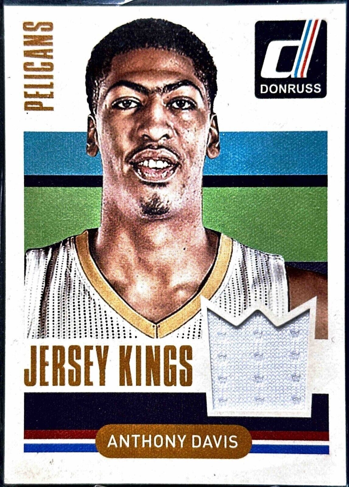 2014-15 Panini Donruss Jersey Kings Anthony Davis Relic Game Worn Pelicans GW