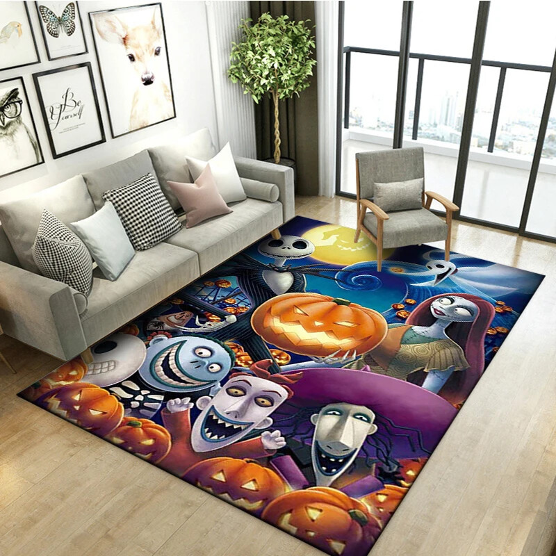 Jack And Sally And Nightmare Friends Before Christmas Rug