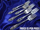 INTERNATIONAL SILVER IRIS STERLING SILVER SALAD FORK - VERY GOOD CONDITION