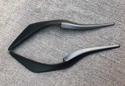 Black Carbon Fiber Headlight Eyebrows For Lexus IS 2013-2016 - Easy Fit, Adds Aggressive Style