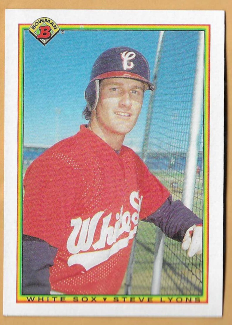 STEVE LYONS CHICAGO WHITE SOX #321 - BOWMAN NM-MT 1990