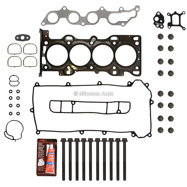 Juego de pernos de junta de culata aptos 01-09 Ford Escape Mazda Tribute Mercury 2.3 VIN D, Z Foto 2 de 4