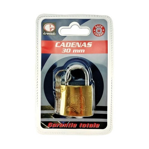 Cadenas EVOE 35mm Décoré Union Jack - Design Drapeau Britannique - Neuf Sous Emballage