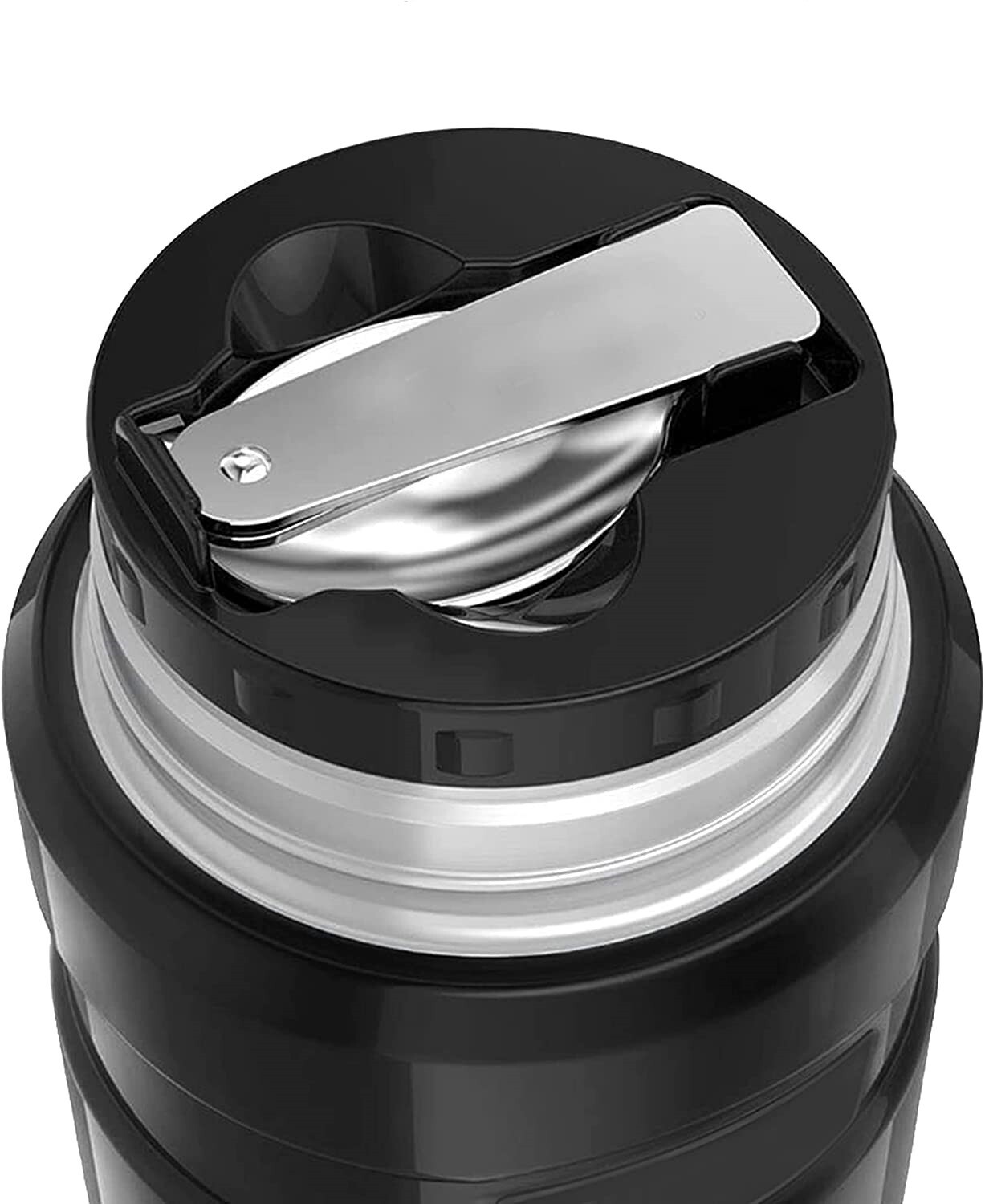 Food Flask for Hot and Cold Food, Vacuum Insulated, Free Folding Spoon