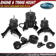 5x Engine Motor & Automatic Transmission Mount & Engine Shock Mount for Toyota