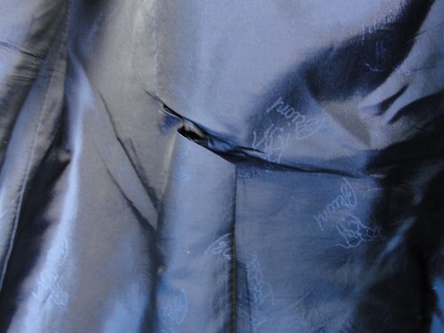 Brioni Palatino Sport Coat Mens 42L Black Wool Gold & Blue Buttons Made in Italy - Picture 16 of 17