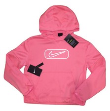 RTLS 45 NIKE THERMA GIRLS PINK HOODIE SZ L