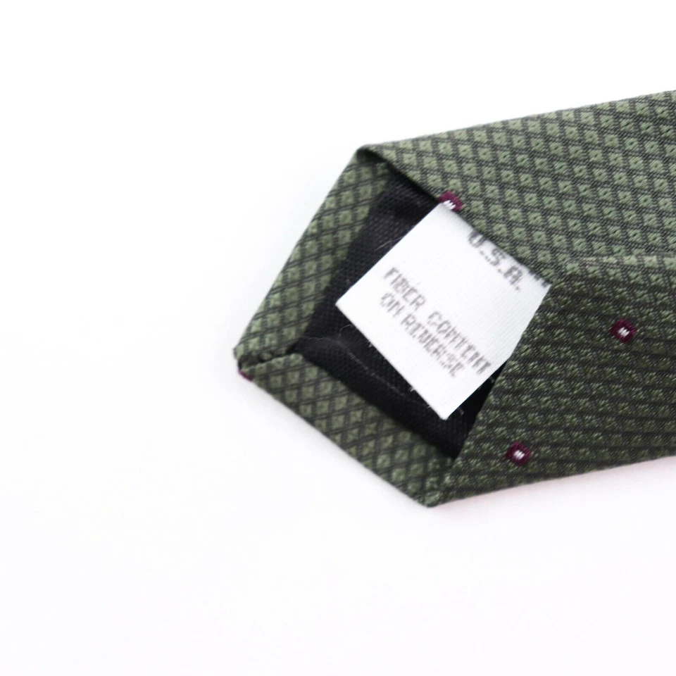 Corbata clásica con textura verde Ketch Hunter para hombre Foto 3 de 4