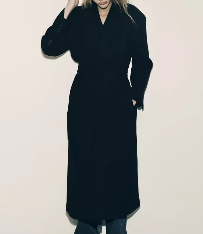 Belted wrap best sale coat zara
