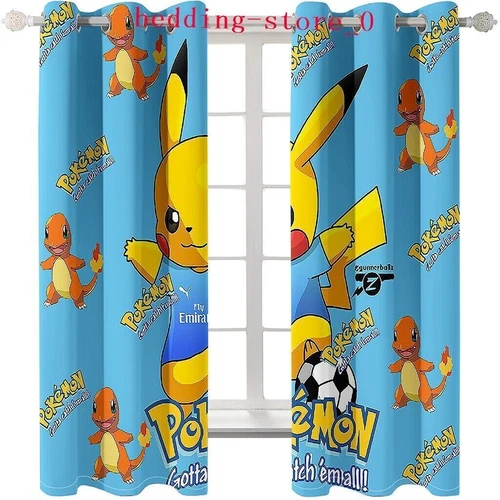 Tende Oscuranti 3D Spesse Bambini/Pokemon Pikachu Anello Termico Occhiello Superiore/Tende - Foto 73 di 93