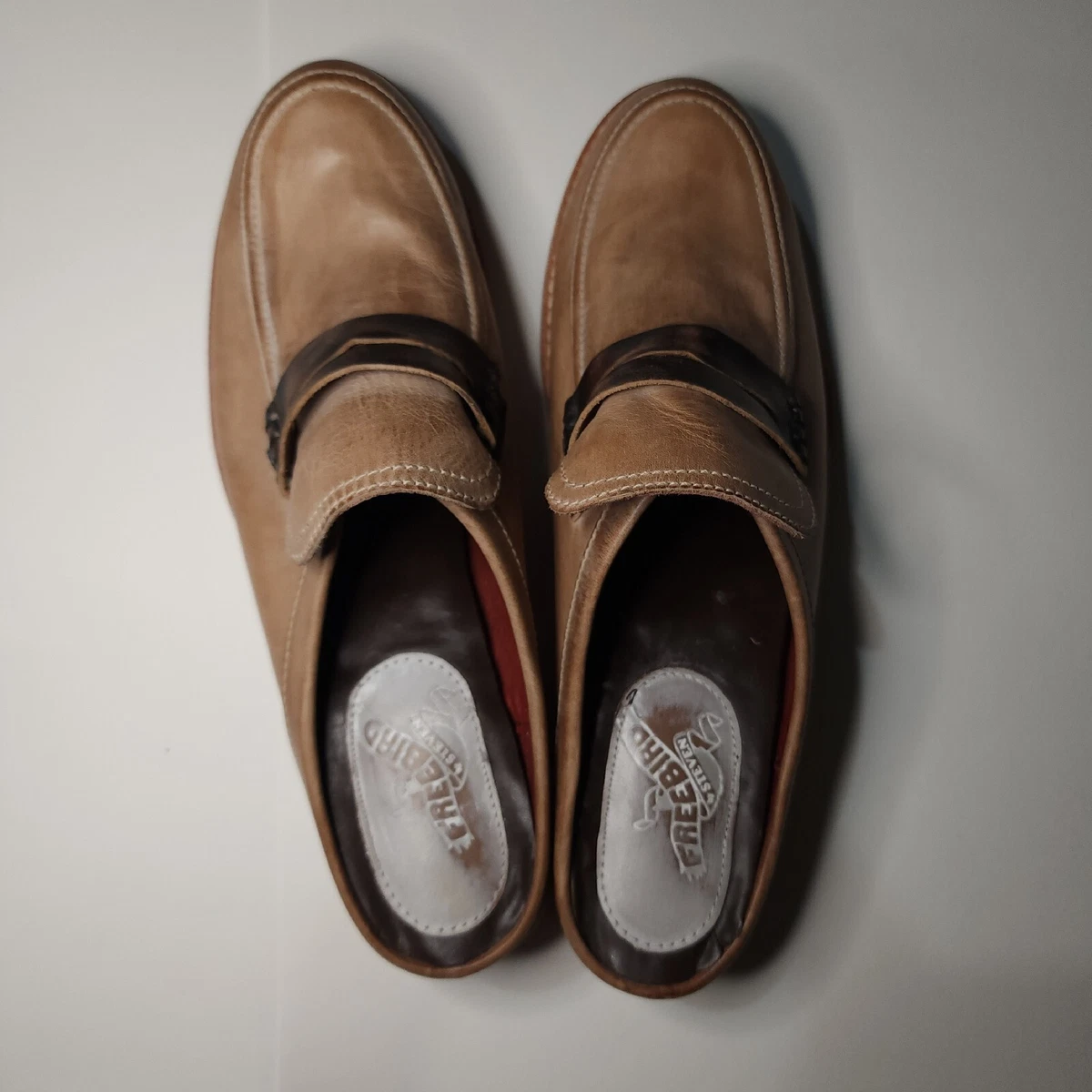 Freebird by Steven Mona Lisa Leather Slip On Shoes Women Size 10