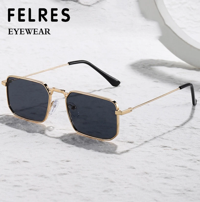 Metal Steampunk Square Sunglasses For Men Women Outdoor Party