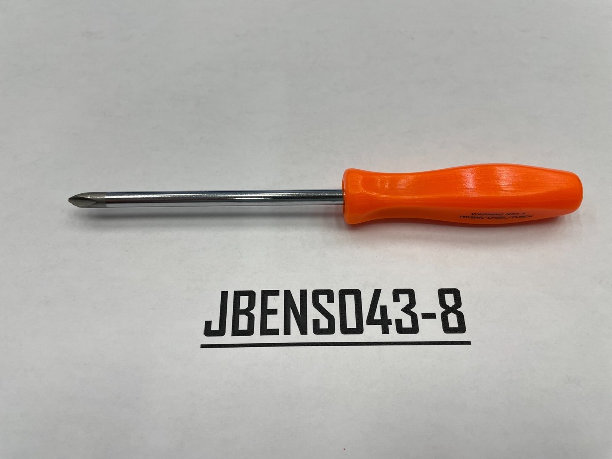 Snap-on Tools USA NEW ORANGE Mini Hard Grip #1 Phillips