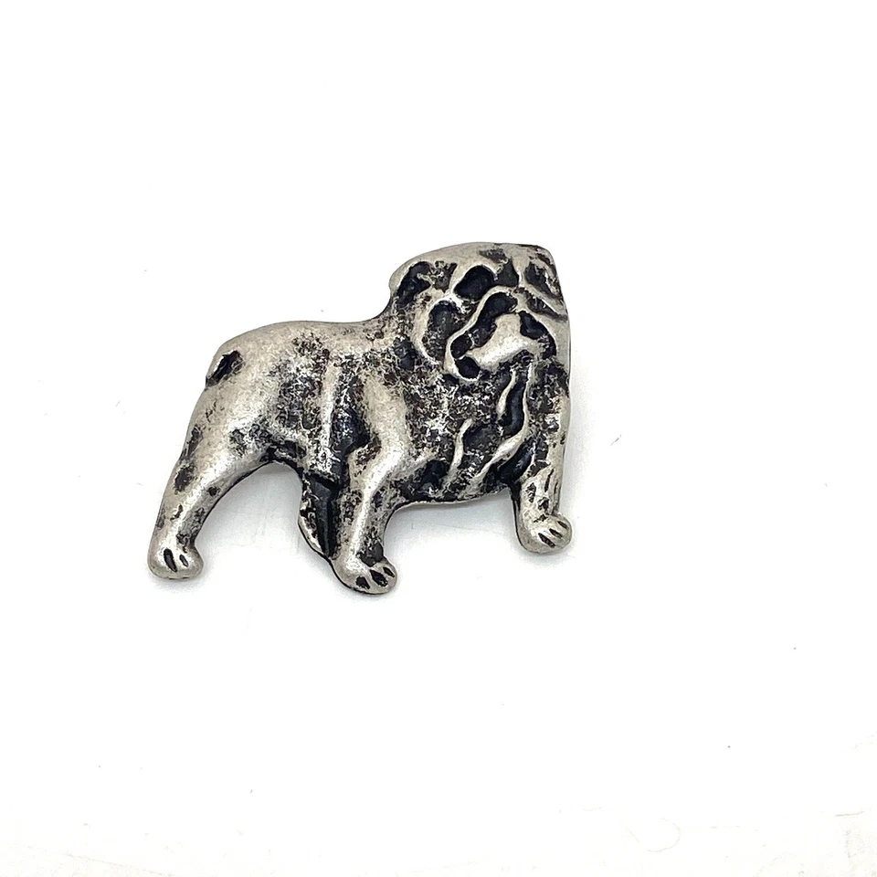 RITTERHANDWERK English Bulldog S 21 x 17 mm Zierniete Zierbeschlag Hund inkl. Nietkappen