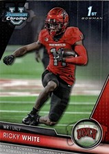 2023 Bowman Chrome University #188 Ricky White Rookie UNLV Rebels RC