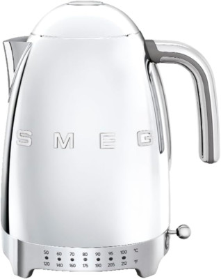 Retro 7-Cup Electric Kettle - Variable Temp, Keep Warm, Stainless Steel, Silver