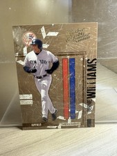 2004 Donruss Leather & Lumber #95 Bernie Williams New York Yankees