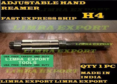 H4 Adjustable Hand Reamer H4 15/2'' To 17/32'' 11.9mm To 13.5mm INDIA