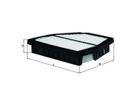 Mahle Luftfilter LX 2965 Filtereinsatz FüR Chevrolet Opel Antara Captiva L07 4X4