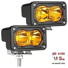 Amber LED Driving Lights 2PCS 40W 3inch Combo Beam Amber 3 Inch Combo LED Pods
