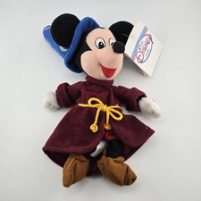 Disney Store Bean Bag Plush Fantasia Sorcerer Mickey Mouse