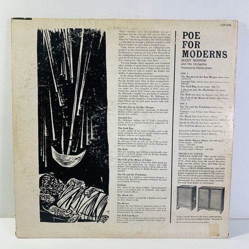 Buddy Morrow - Poe For Moderns-LP 33 LSP2208 - RCA Victor - Picture 6 of 10