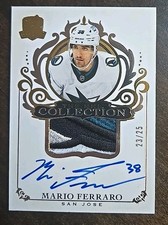 2022-23 Upper Deck The Cup Mario Ferraro Auto Patch /25 Game Worn Jersey 4 Color