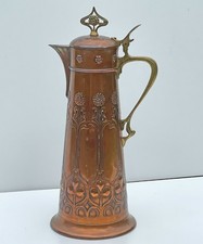 Gro&szlig;e WMF Jugendstil Schenkkanne / Weinkanne aus Kupfer