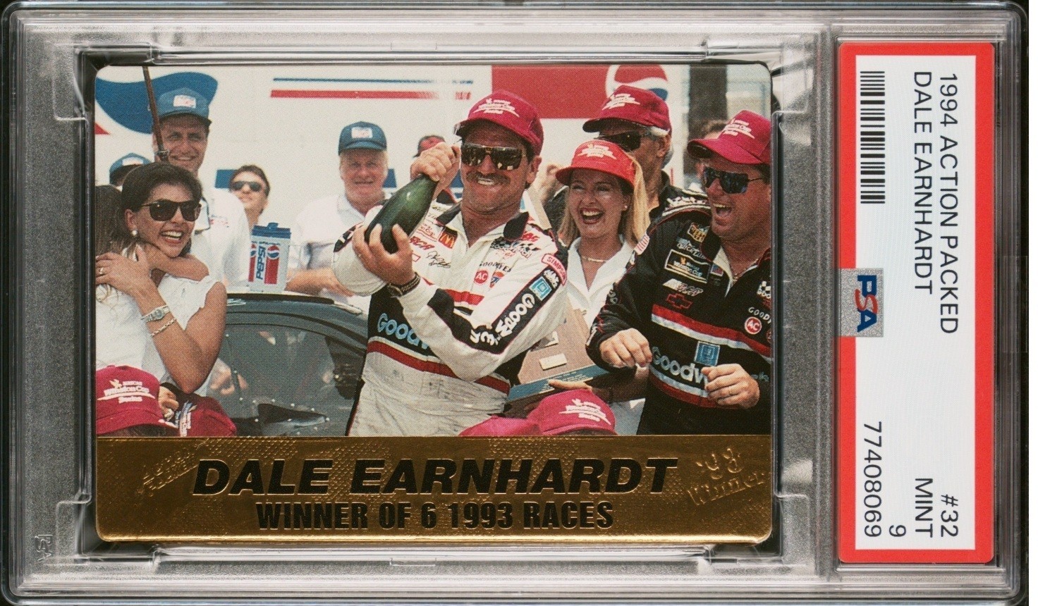 🏁 Dale EARNHARDT *Winner of 6 Races* PSA 9 1994 Action Packed #32 POP 6 🔥