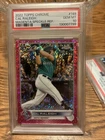 2022 Topps Chrome - Cal Raleigh #149 Magenta Speckle Refractor /350 (RC) Psa 10