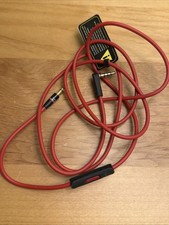 Beats Headphones Replacement Audio Cable Red 3.5mm to 3.5mm Aux Cord Compatible