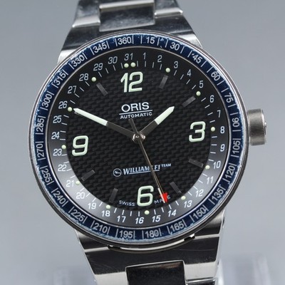 ORIS Williams F1 Team Pointer Date 7585 Automatik Herrenuhr 42mm JAPAN Box