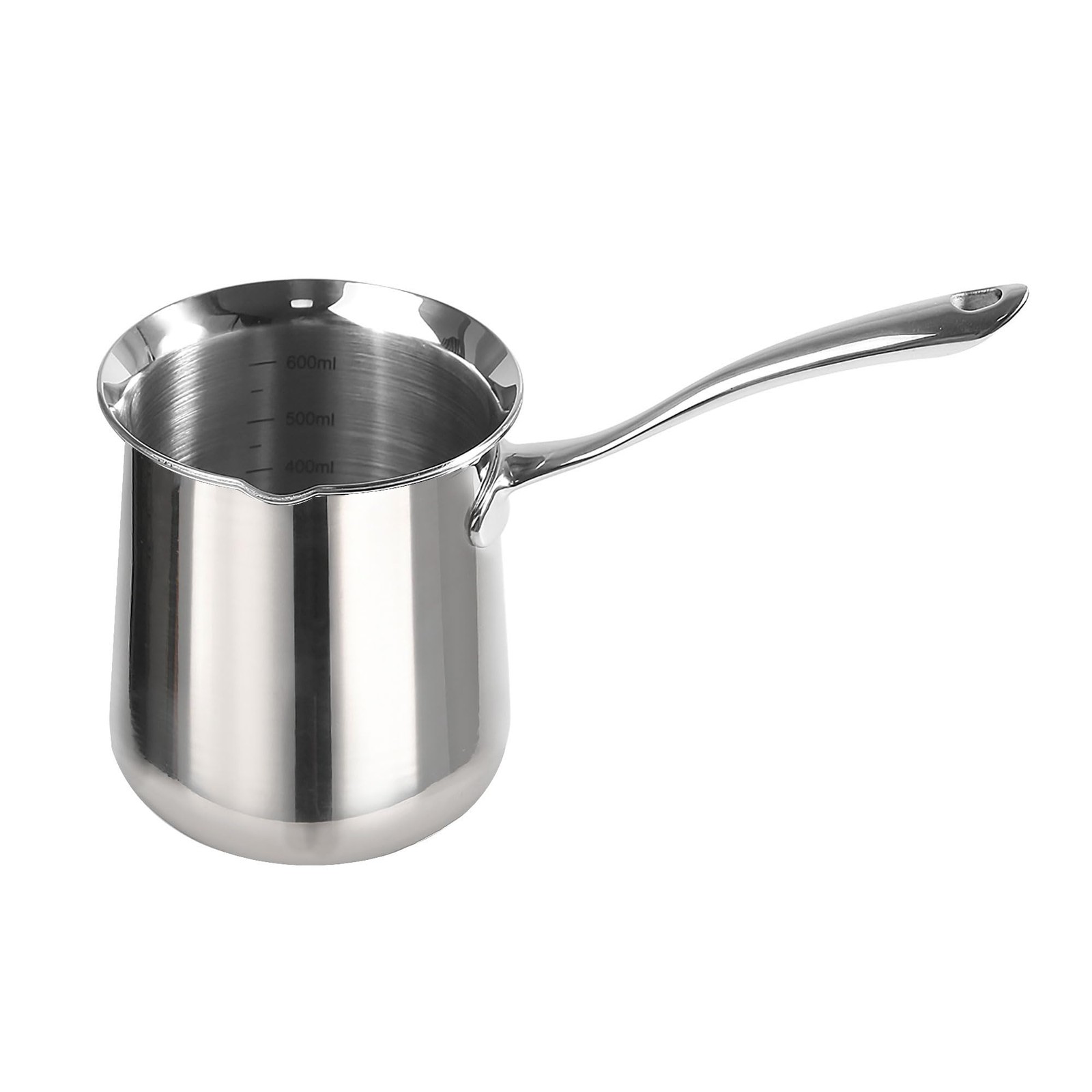 20oz SUS304 Stainless Steel Briki Greek Arabic Turkish Coffee Pot Maker