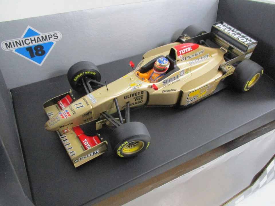 180960011- JORDAN PEUGEOT 196 #11 R.Barrichello 1996 MINICHAMPS 1/18 - Photo 2/4