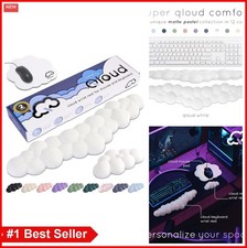 Cloud Wrist Rest Ergonomic Memory Foam Keyboard Pad with Mouse Pad