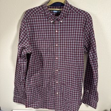 J. McLaughlin Men  s Medium Button-Down L/S Shirt Plaid Multicolor X1