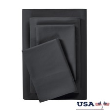 Microfiber Bed Sheet Set Queen Antimicrobial Cooling Soft Easy Care 4 Pieces New