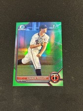 2022 Bowman Draft Chrome Connor Prielipp 1st Green Refractor /99 Minnesota Twins