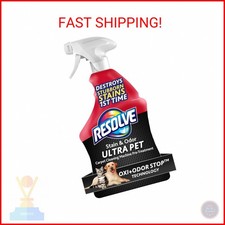 Resolve Ultra Pet Odor and Stain Remover Spray   Carpet Cleaner for Cat and Dog
