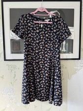 Navy Short Sleeve Dress From FAT FACE - Size 14