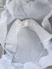 Kristin Ess Hair The Veil Headband Bright White- Bridal, Vintage NIB