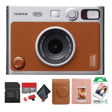 Fujifilm Instax Mini EVO Hybrid Film Camera Brown , INSTAX MINI INSTANT FILM