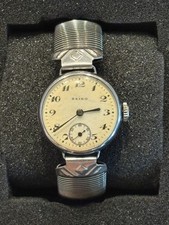 Vintage Seiko Seikosha 1930s Steal Case 25mm Manual Winding Mens WristWatch