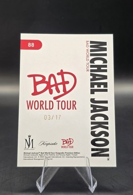 2025 Keepsake Michael Jackson /17 Bad World Tour Black SSP #88 | eBay
