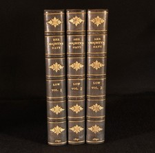 1890 3Vols Her Majesty's Navy Charles Rathbone Low First Edition Illustrated ...
