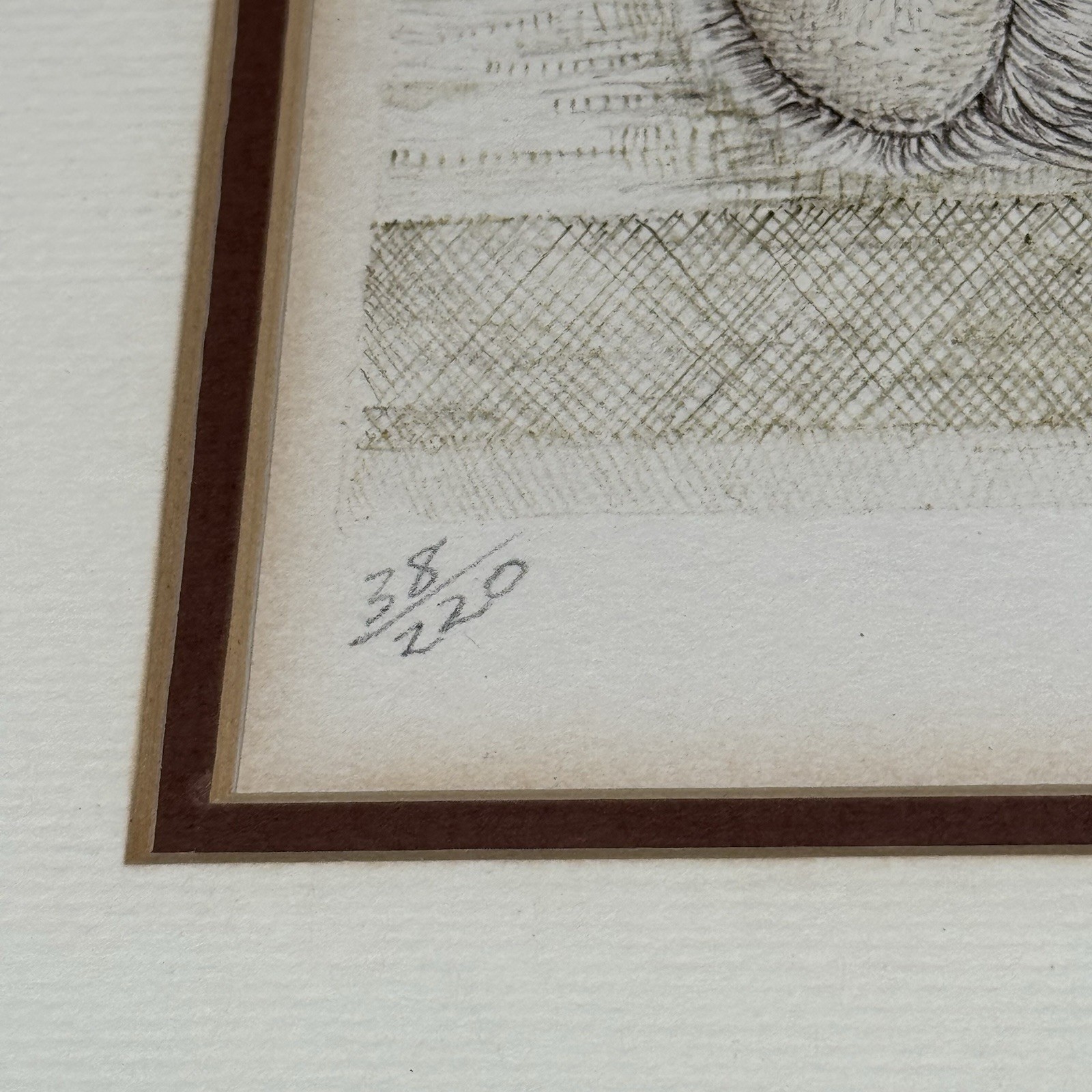 Vintage 70s Teddy Bear Lithograph Print Signed Numbered S Sona 10x13 Nursery Art